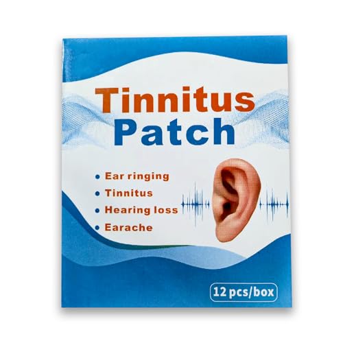 Tinnitus Relief Patches, Clear Ear Support Patches for Ringing Ears, Daily Wear for Noise Discomfort, Made with Natural Herbal Ingredients, Gentle & Portable, 12 Count