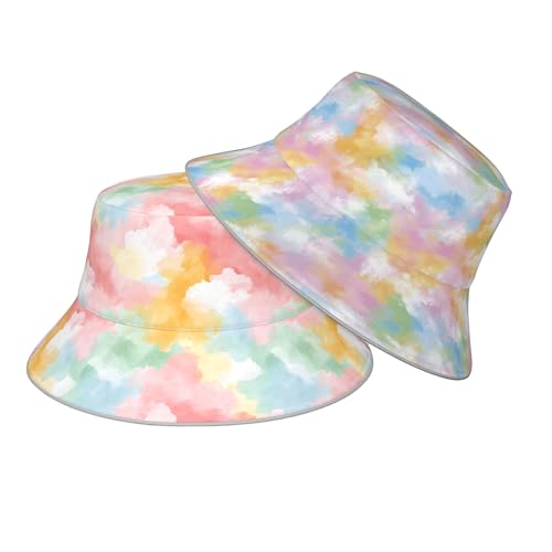 Image of Bucket Hat Double-Side-Wear Reversible Sun Hat Beach Travel Hiking for Women Men