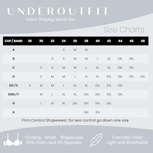 Underoutfit Sports Bras for Women - Active Shaping Sports Bra - Womens Workout Tops - Wireless Bra3