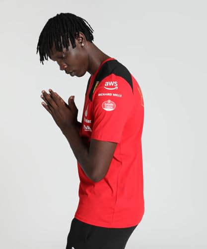 PUMA Scuderia Ferrari - Camiseta Equipo 2023 Carlos Sainz - Rojo - Hombre - Talla: XL