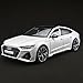 RZAPE Model Car Kits for Adult 1/18 Diecast Cars Compatible with Audi RS7 Sportback Car Collection,Remote Control Key Version Metal Toy Cars with Lights and Sounds,Toy Cars for Boys Age 4-7（White）