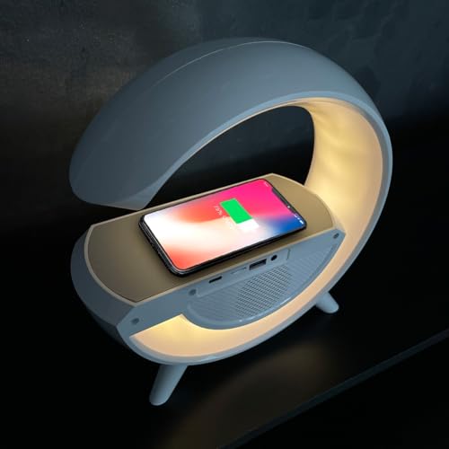 G Speaker Som Caixa Bluetooth Luminária Carregador USB Smart Led Luz RGB Station Indução Portátil Pa