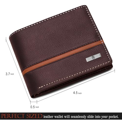 HORNBULL Denial Brown Leather Wallet for Men | Wallets Men with RFID Blocking | Mens Wallet Leather (Image - 7)