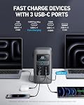 Anker SOLIX Power Bank Station C200 DC, 192Wh Portable Power Station, LiFePO4 Battery, 200W Solar Generator, for Outdoor Camping, Traveling, and Emergencies (No Wall Charger Included)