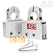 MNJ Motor Car Battery Terminal Connectors with Voltmeter - 0/4/8 AWG Positive Negative Battery Post Clamp and Shims for Car Auto Caravan Marine Boat Motorhome (Pair)