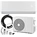 GOPLUS 12000 BTU Split Klimaanlage, Klimagerät mit 7 Modi, 8 Geschwindigkeiten, Klimasplittgeräte mit Heizfunktion & Kühlfunktion, Air Conditioner 3,4kW, für Räume bis zu 70 m²