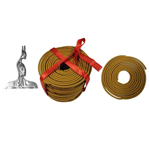 LOVIVER Incenso espiral de jasmim com uma caixa de lavanda rosa, Osmanthus, 1