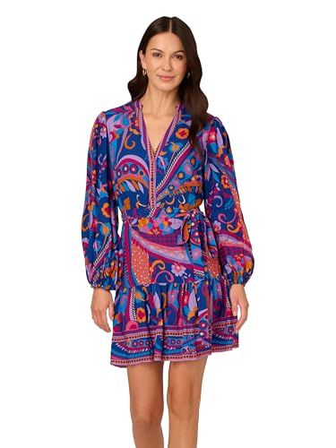 Adrianna Papell Women's Printed Short Dress