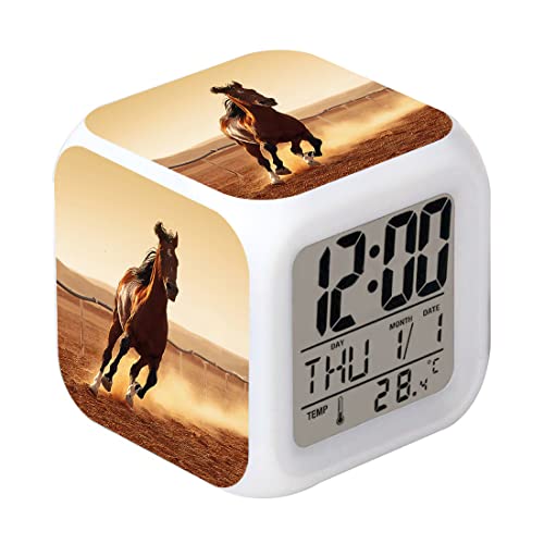 Horse Creative Desk Table Glowing Electronic Colorful Digita
