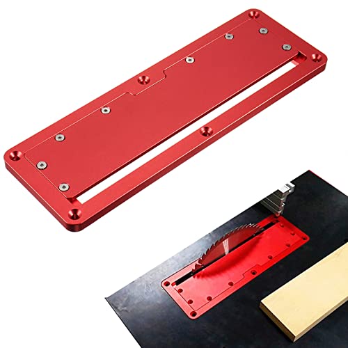 Table Saw Throat Plate, Electric Circular Saw Flip Cover Table Insert Plate Embedded Cover Plate Aluminum Alloy for Woodworking Benchs