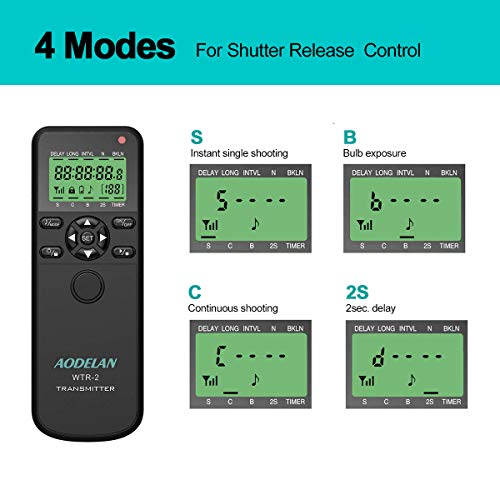Camera Wireless Timer Remote Shutter Release, Aodelan Intervalometer Hdr Remote Control For Sony A7Riii, A7Iii, A9, A7Rii, A7R, Rx100 Vi, A6000, A77, A99, A6000, A6300; Replace Rm-Spr1 And Rm-L1Am #TOP3