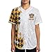 Pool League Baseball Jersey T Shirt Personalize Billiard Theme and Beer Button Up Jersey for Men Shooting Billiards 2XL Multicolor