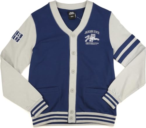 Big Boy Jackson State Tigers S4 Mens Cardigan [Navy Blue] - ID#44641-115-85-0-0