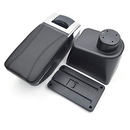 8X-SPEED for Renault Kaptur Captur QM3 2014-2018 Car Armrest Accessories Centre Console Storage Box Arm Rest Black