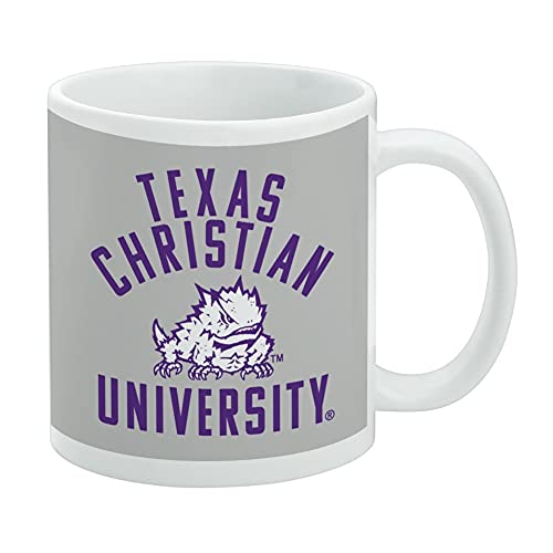 TCU Horned Frogs Ceramic Coffee Mug Gift Mugs for Coffee Tea, 11oz, White