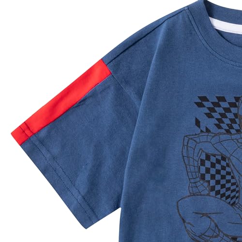 Image of Marvel Spider-Man Boys 2 Piece Shirt and Shorts Set for Toddlers