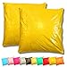 BabyCANGAROO Copricuscini 40x40 Coppia Federe Cuscino Divano Morbide Colorate Cotone Made in Italy Set da 2 Giallo
