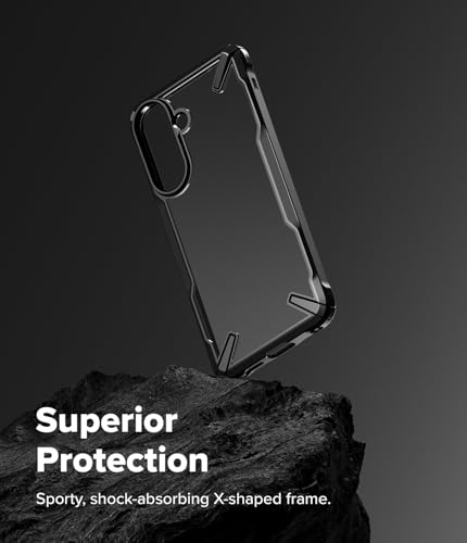Image of Ringke Fusion-X for Samsung Galaxy A57 [Heavy Duty X-Bumper] Rugged Shockproof Protective Case Back Cover with Non-Slip Side Grip - Black