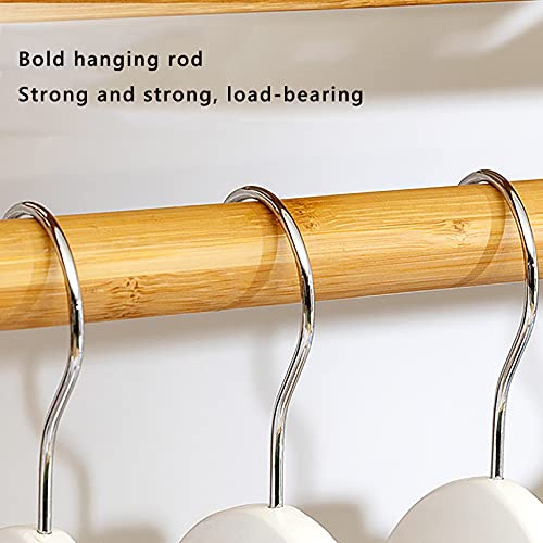 Ljhss Clothing Garment Rack,Bamboo Garment Clothes Rack With Shelves,Heavy Duty Clothing Rack Minimalism Wardrobe Closet Organizer #TOP3