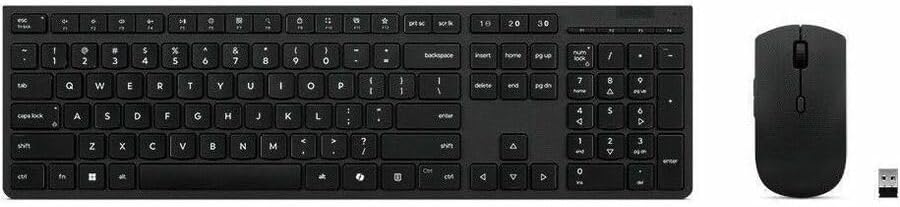 Lenovo Professional Wireless Rechargeable Combo Keyboard and Mouse -US English
