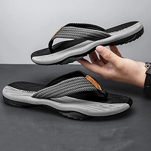 MTFBQ Flip Flops for Men with Arch Support Slippers Beach Shower Slide Comfortable Arch Support Non-Slip Sandals,Non-Slip Soft Shower Spa Bath Pool Gym House Shoes for Indoor & Outdoor3