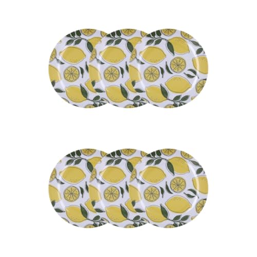 Quid Sicilia Set 6 Platos Postre Melamina 20cm Melamina No Apto Microondas Extra Fuerte