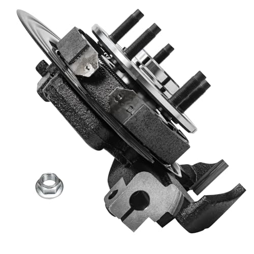 Image of Detroit Axle - Rear Right Steering Knuckle CV Axle for 02-05 Ford Explorer | Mercury Mountaineer, Passenger Side Steering Knuckle & Wheel Bearing Hub CV Axle 2002 2003 2004 2005 Replacement