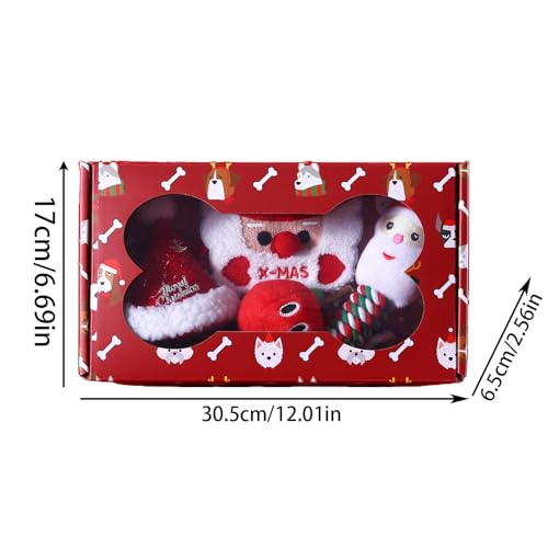 Jouets en peluche pour chiots et chiens, set complet de Noël interactif - 3