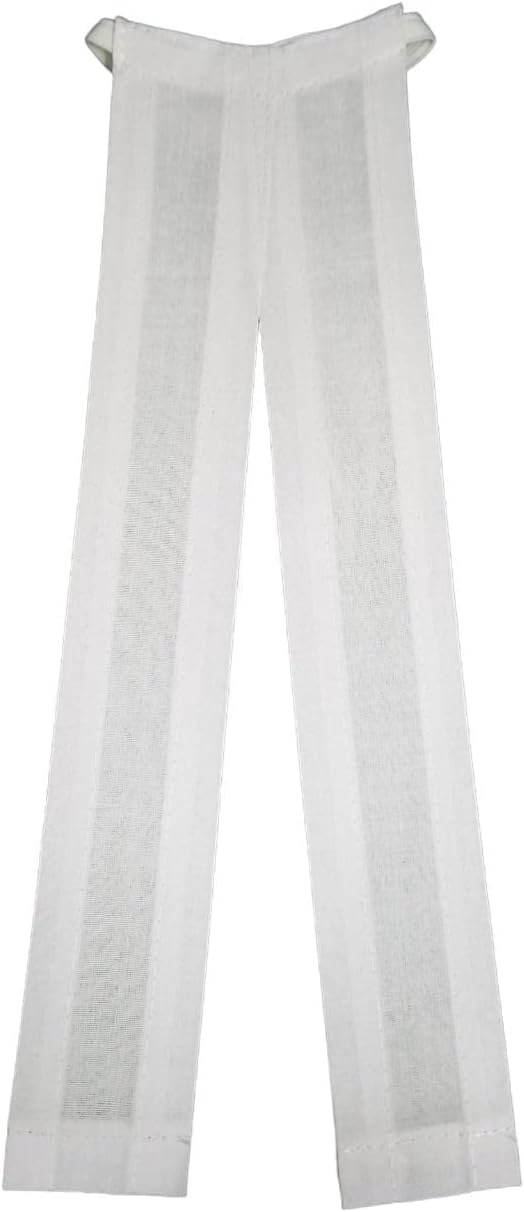 Advocates Band for Lawyers| Advocate Collar Band in White Color | Lawyer Neckband Pack of 3 Pcs | Cotton Advocate Bands Tied on the Neck for Lawyers (V Shape) (Large)