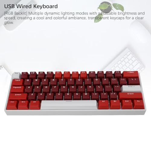 Teclado Mecánico Yoidesudno53x7h0k USB C RGB 61 Teclas miniatura 2