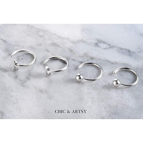 Half Hoop Earrings 925 Sterling Silver Ball Huggie Hoop Earrings Small Huggy Earrings For Women #TOP3