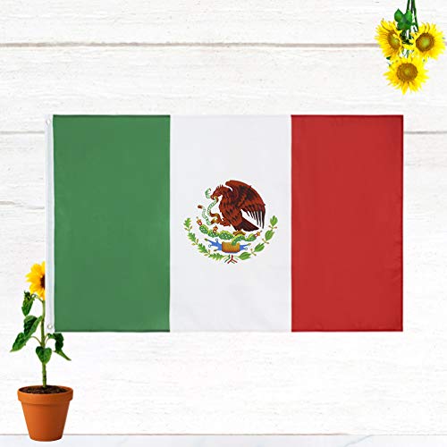Bandeira do México da Besportble, bandeira internacional do país com ilhós de latão para decoração d