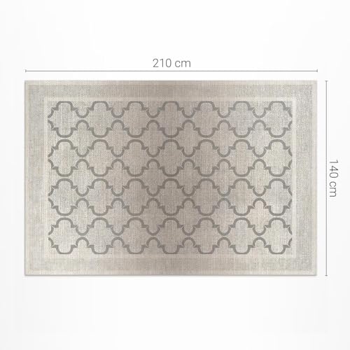 Tapis d'intérieur lavable en vinyle rectangle pour maison et salon - 3