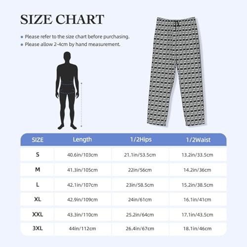 Pantalon de pyjama homme confortable et décontracté imprimé UK