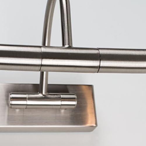 Pair of - Adjustable Twin Picture Wall Lights in A Satin Nickel Finish