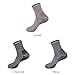 ECOEY Men's Merino Wool Athletic Socks, Outdoor Breathable Quarter Crew for Hiking, Running – 55% Merino Wool, Midweight, US Size 10-13