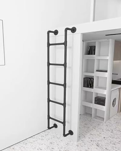 Etagenbettleiter für Wohnheime, Dachbodenleiter für Wohnmobilbetten, Wohnungen, an der Wand montierte Fluchtleitern für den Keller, Kletterleitern aus Schmiedeeisen, Sicherheits-Notleiter fü