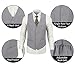 Mens Grey Suits 3 Piece Slim Fit Suit Set Two Button Solid Tuxedo Jacket Vest Pants with Tie for Groomens X-Large