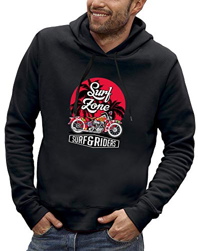 Sweat à capuche biker hippie chaud et isolant pour rider et surfeur en mouvement
