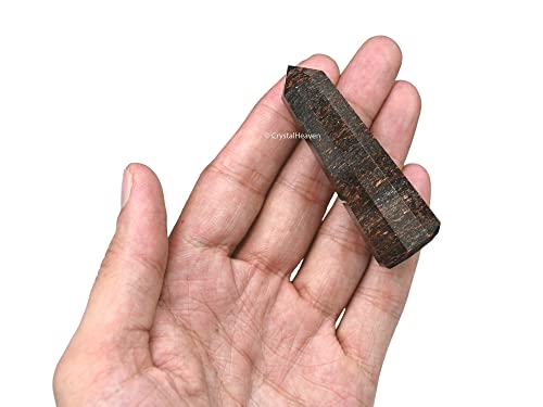 Image of Crystal Heaven Certified Bronzite Crystal Tower Obelisk Point For Chakra, Healing & Balancing-Aaa Grade Original Certified Gemstone Agate For Reiki Meditation Yoga Spiritual (2-3 Inches)