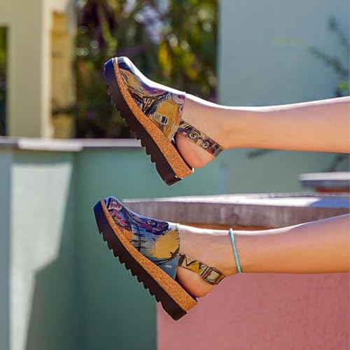 Image of DOGO Platform Sandals Women - Vegan and Handmade Wedge Sandals for Women