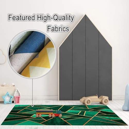 Tapis de salon doux résistant au piétinement 100 x 200 cm pour pièces à vivre - 4