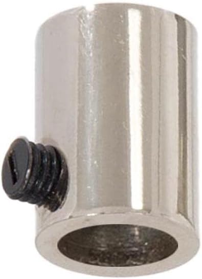 B&P Lamp® Metal Strain Relief Bushing with Nylon Set Screw, 1/4IP, Polished Nickel