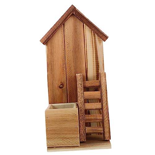 BESPORTBLE Kleiner Holzblumentopf Dekorativer Pflanzenhalter Für Und Für Garten Und Balkonaccessoires