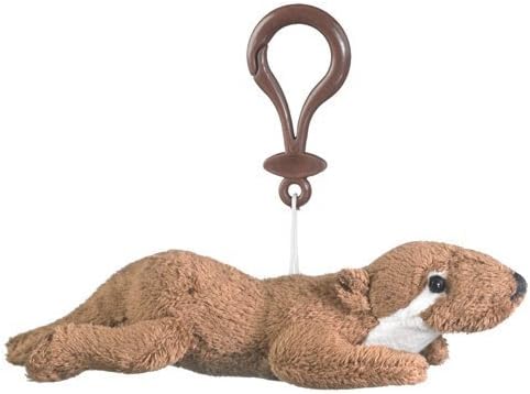 Plush River Otter Stuffed Animal Backpack Clip Toy Keychain WildLife Toy