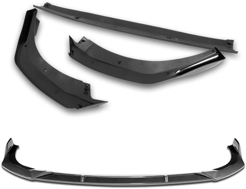 3PCS Front Bumper Lip Kit compatible with 2020-2024 BMW 2-Series F44 Gran Coupe, M-Sport Style Splitter Trim Protection Spoiler, Air-Dam-Chin-Diffuser (Carbon Look)