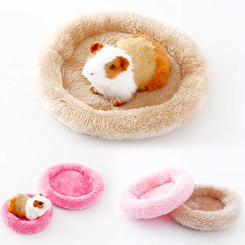 XdiseD9Xsmao Soft Durable Velveteen Mat Blanket Winter Small Pet Rabbit Hamster Nest Pad Warm Soft Cage House Cushion Sleep Mat Random Color S