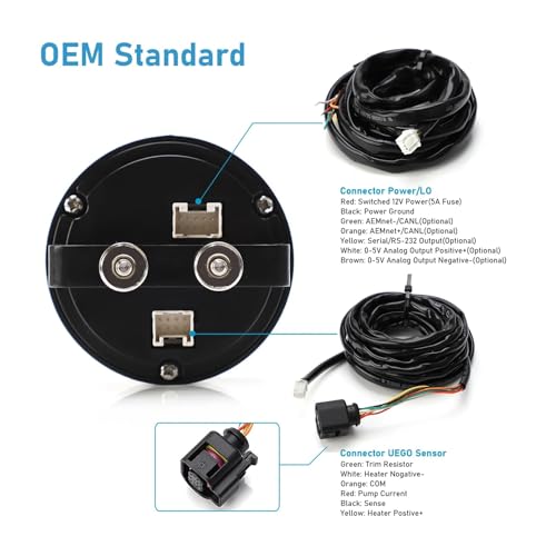 30-0300 X-Series Wideband O2 Air Fuel Ratio Gauge Kit LSU 4.9 0258017025 Oxygen Sensor for Car Oxygen Sensor