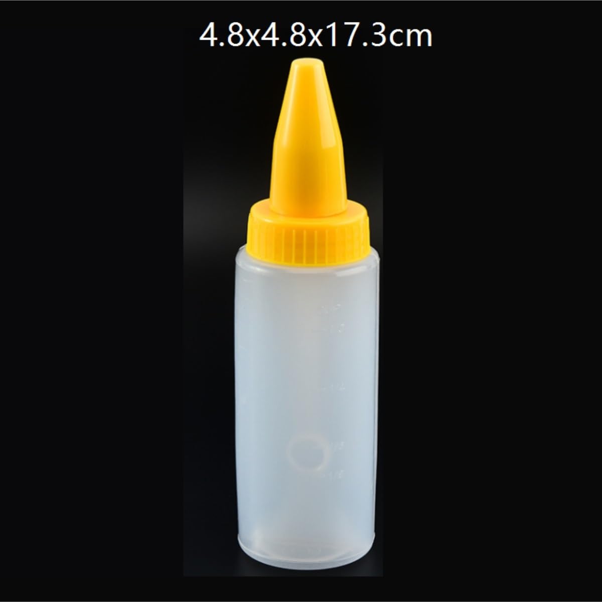 Butelka Ściskania Butelka Z Przyprawami Do Wielokrotnego Napełniania, Sos Sałatkowy, Ketchup, Syrop, Pojemnik Wyciskania. Opakowanie Zawiera 5 Sztuk Naczynia Obiadowe(Yellow)