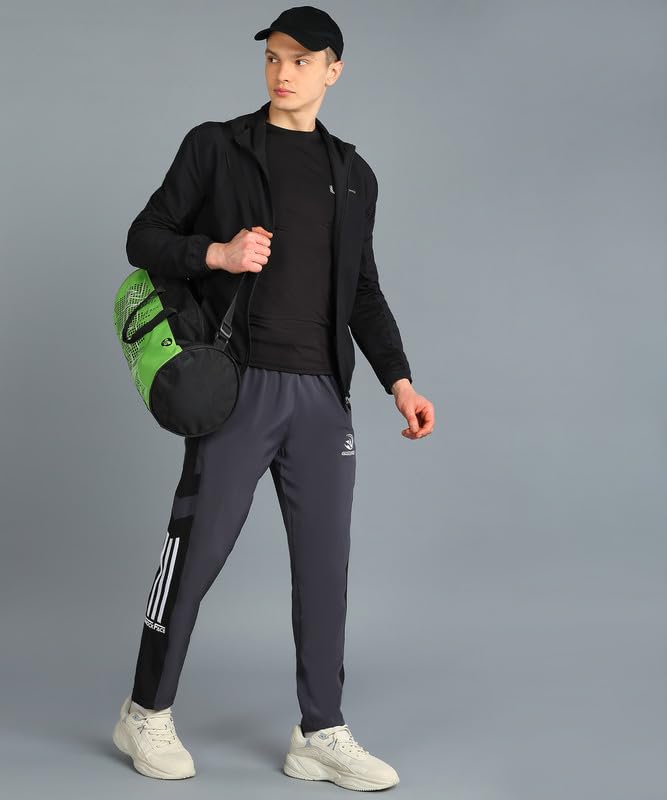 Image of Lightwaight 3 Zipper Pockets Regular fit Running Track Pants for Men | Lowers for Men |Sports Track Pant for Men Polyester